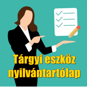 Tárgyi eszköz nyilvántartólap